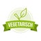 Vegan Badge - German Translation: Vegetarisch Siegel