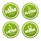 Vegan badges. Gluten, lactose, sugar free logo design templates. Healthy and natural