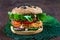 vegan burger, , double vegetarian burger