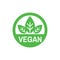 Vegan - business icon on white background vector illustration for website, mobile application, presentation, infographic. Green