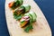 Vegan cucumber rolls