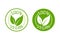 Vegan emblem. Vegan, great design for any purposes. Logo, symbol & background. Eco friendly vector illustration. Natural product.