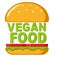 Vegan food. Healthy burger made from organic green ingredients