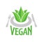 Vegan food  symbol for restaurants, food packaging