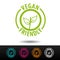 Vegan friendly badge, logo, icon