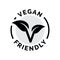 Vegan friendly stamp icon