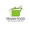 Vegan health food logo