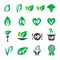 vegan icon set