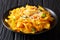 Vegan Indian food: Bhaji spicy cabbage recipe with vegetables an