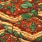 Vegan Lasagna. Infinite, Seamless Backgrounds. Generative AI