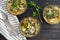 Vegan Loaded Lemon Artichoke Orzo Soup