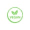 Vegan logo, organic bio logos or sign. Raw, healthy food badges, tags set for cafe, restaurants, products packaging etc