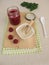 Vegan raspberry jam and agar agar