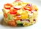 Vegan salad : millet dish with vegetables