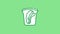 Vegan Sandwich line icon on the Alpha Channel