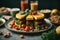 Vegan spinach pumpkin and chickpeas burgers with sesame seeds, healthy plant-based food recipes.