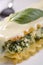 Vegan Tofu and Spinach Lasagna with White Sauce