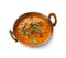 Vegan and vegetarian indian cuisine dish, spicy tomato creamy soup