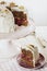 Vegan Walnut Lingonberry Cake with Cashew nut Frosting