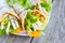 Vegan wrap or fajitas with tofu