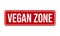 Vegan Zone Rubber Grunge Stamp Seal Stock Vector