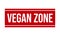 Vegan Zone Rubber Grunge Stamp Seal Stock Vector