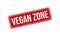 Vegan Zone Rubber Grunge Stamp Seal Stock Vector