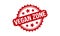 Vegan Zone Rubber Grunge Stamp Seal Stock Vector