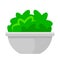 Vegetable bowl icon, salad bowl, vegetable in a bowl for clip art