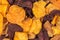 Vegetable chips background