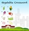 A vegetable crossword template