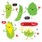 Vegetable food fresh cartoon vector