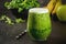 Vegetable and fruit green smoothie