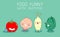 Vegetable funny cartoon icon, food funny Vector illustration.