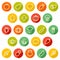 Vegetable Icon - Colorful Circle for Web and Mobile Graphic