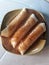 Vegetable Lumpia with Sauce made of Crushed Peanuts