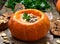 Vegetable pumpkin soup, stew