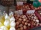 Vegetable rack display at Asia traditional market