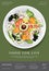 Vegetable Salad Food Poster Design