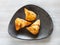 vegetable Samosa fried flaky pastry on table