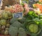 The Vegetable Stand with Broccoli, Radishes, Artichokes and Cabbage