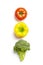 Vegetable traffic light concept