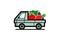 Vegetable Truck Design Logo