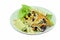 Vegetable with wholegrain salad dressing mayonnaise salad on plate