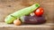 Vegetable on a Wooden Plank