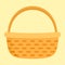 Vegetables basket icon, flat style