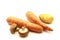 Vegetables: carrots, potatoes, mushrooms isolated