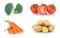 Vegetables carrots tomatoes vegetable potatoes food isolated