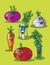 Vegetables cartoon 2