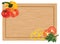 Vegetables on a chopping board